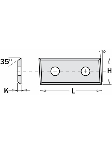 3283127 Płytka HM- 28,3x12x1,5 mm MG064-ostrz MG06 - 5 LH