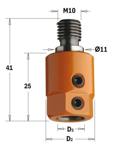 358.000.02 Uchwyt M8 nakł D19,5 d10 LH
