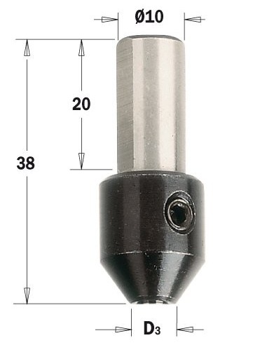 364.035.00 Uchwyt do wierteł HW D33,5L38 S10x20