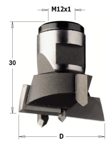 501.600.12 Wiertło Puszk na gw-trzp HWD60 L30 SM12x1 LH