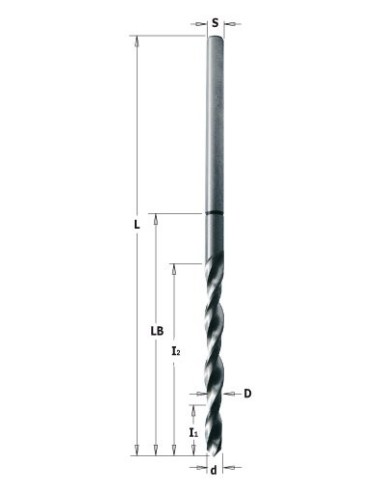 515.145.51 Wiertło ANUBA 14,5 d6,3D-S7,2 I119 I275 LB89 l165