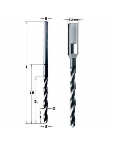 515.160.51 Wiertło ANUBA 16 d6,7D-S7,7 I125 I285 LB100 l165