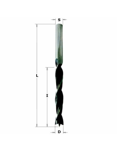 517.090.31 Wiertło NP HS D9 I80L125 S9 RH (uchwyt cylindryczny)
