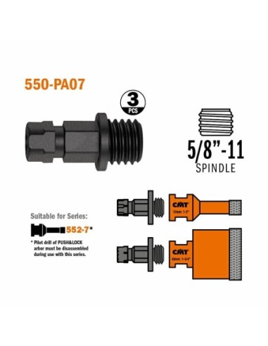 550-PA07 Adaptor M14 do otwornic 552.5 3 szt.