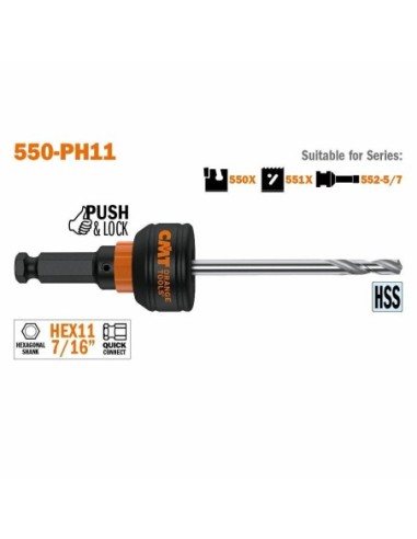 550-PH11 Uchwyty do otwornic chwyt HEX 11