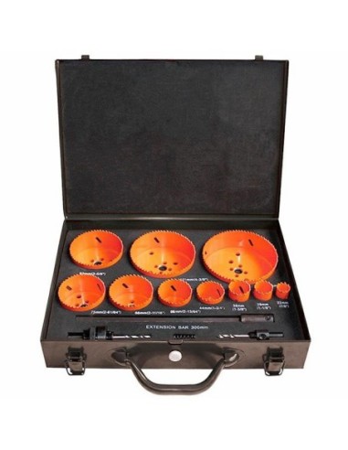 55360.STACO Zestaw otwornic 14szt-waliza Bi-Metal/HSS/Cobalt8% 22-127mm