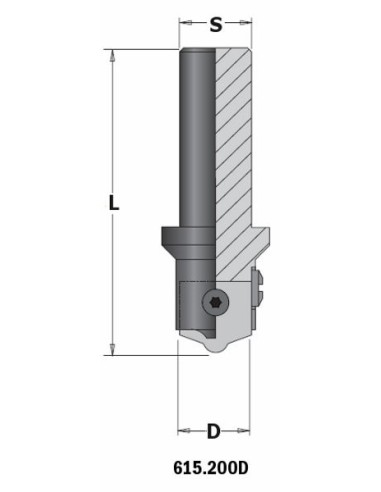 615.200D  Korpus freza