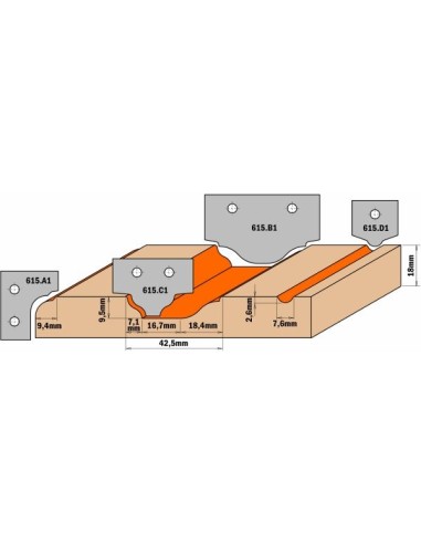 615.C1  Nóż HM  Profil 1