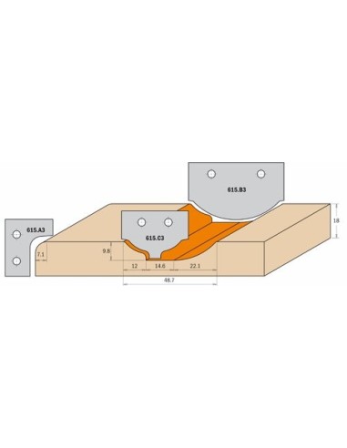 615.C3  Nóż HM  Profil 3
